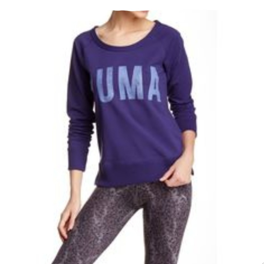 Puma Purple Crewneck Sweatshirt Size Small